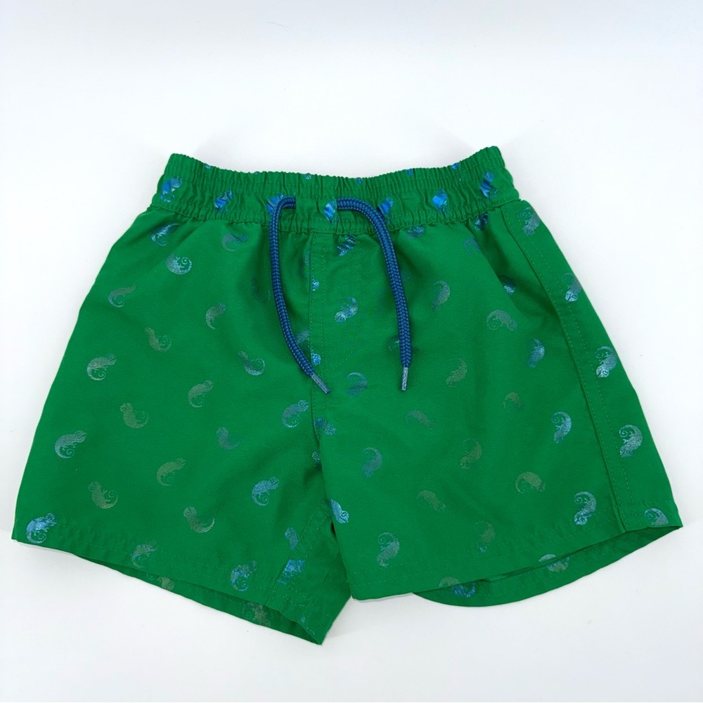 Floatimini Green Salamander Toddler Boy Swim Trunks